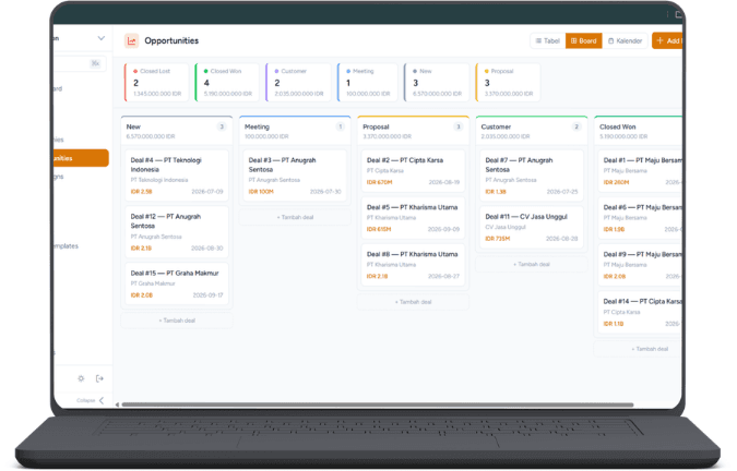 Enterprise CRM Platform — product interface